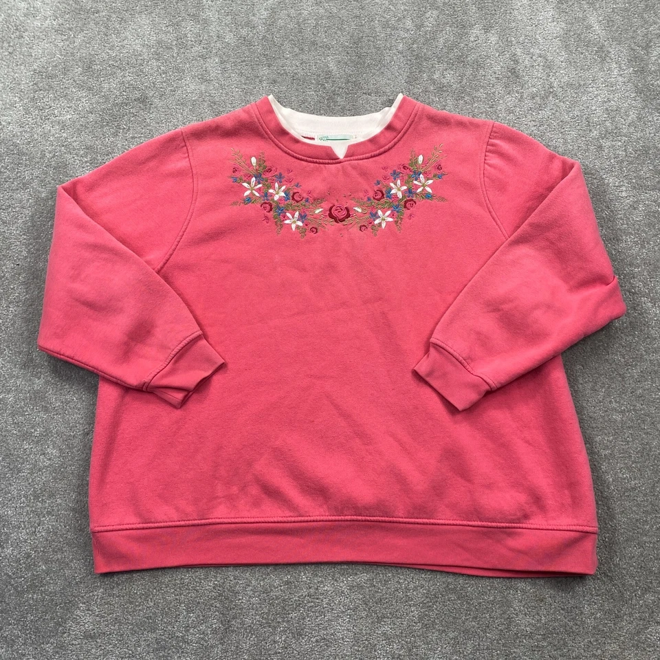 Shenanigans Mujer Bordada Vacaciones Fiesta de Navidad Sudadera Talla 2X Rosa Foto 1 de 4