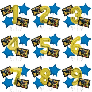 Le-go-Batman Party Supplies Balloon Bouquet Select from Age 1 to 9 - Picture 1 of 10