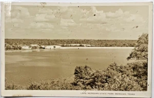 1937 Ungewöhnliche RPPC LAKE MERIDIAN STATE PARK MERIDIAN TEXAS Postkarte B7 - Bild 1 von 5