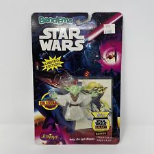 JusToys BendEms Star Wars Yoda the Jedi Master w/Bonus Topps Trading Card 1993