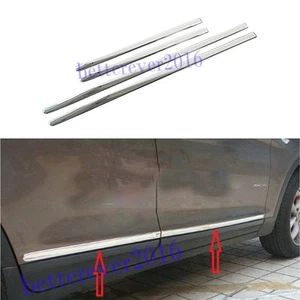 Fit 2011-2017 BMW X3 F25 ABS Chrome Body Side Door Molding Cover Trim 4pcs - Picture 1 of 7