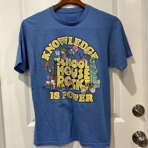 T-Shirt School House Rock ""Knowledge Is Power"" klein blau - Bild 1 von 14