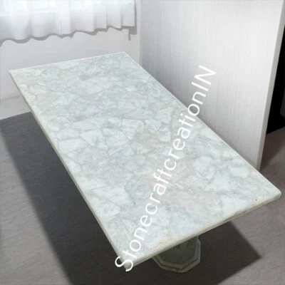 Kitchen Counter Top, White Quartz Bathroom Countertop Island, Home & bathroom de - Image 1 of 4
