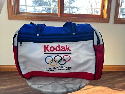 Bolso de Lona Kodak Patrocinador Oficial Juegos Olímpicos de Los Ángeles 1984 De Colección Foto 1 de 2
