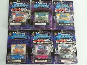 JUEGO DE 6 MÁQUINAS MUSCULARES FORD, IMPALA, CHEVY PU, OLDS, WILLY'S PU, CUPÉ  - Imagen 1 de 7
