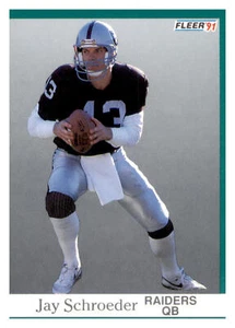 1991 Fleer #114 Jay Schroeder NM - Picture 1 of 2