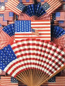 PRIDE USA American Flags Patriotic 550 Pieces BOXLESS Jigsaw Puzzle 100% - Picture 1 of 2
