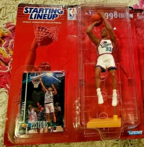 DETROIT PISTONS GRANT HILL #33 NBA BASKETBALL STARTING LINEUP 1998 ACTION FIGURE Cover