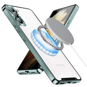 Custodia per Samsung S25 S24 S23 FE S22 ultra metallo Magsafe custodia cellulare magnetica - Foto 1 di 16