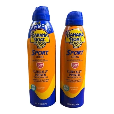 Protector solar en spray Banana Boat Sport Ultra Reef Friendly FPS 50 botellas de 6 oz y 8 oz Foto 1 de 4