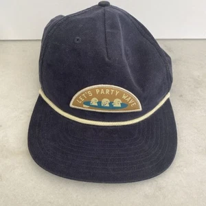 Nick Kuchar Shop Kailua O’ahu Corduroy Blue Hat Let’s Party Wave - Picture 1 of 16