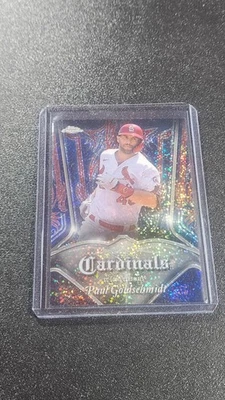 2022 Topps Chrome - Pinstriped Paul Goldschmidt #P-12 - Image 1 of 2