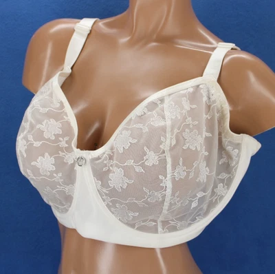 Just My Size 1203 JMS Underwire Unlined Full Coverage Bra Size 46DDD #H8168 - Image 1 of 4