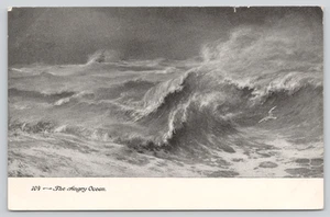 Postal The Angry Ocean Rough Storm Surfs Oceanografía Whitecaps - Imagen 1 de 2