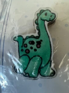 NEW VTG 1990 DAISY KINGDOM Buttons 6 CARDS GREEN DINOSAUR SEW COLLECT NWT - Picture 1 of 3