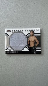 BEN HENDERSON 2011 Topps UFC Finest #JR-BH Jumbo Threads Fighter Worn Gear Relic - Picture 1 of 1