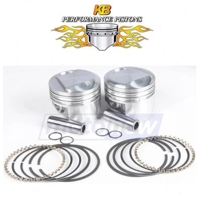 KB Cast Piston Set for 1996 Harley Davidson FLTCUI Tour Glide Ultra Classic pc Foto 1 de 4