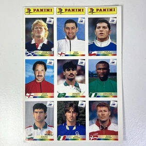 PANINI FRANCIA 98 1998 COPA DEL MUNDO SIN CORTAR HOJA PEGATINAS X9 JUGADORES FUTBOL - Imagen 1 de 4