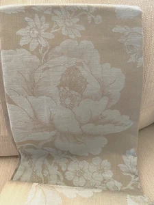 Williams Sonoma Jacquard Floral Pattern 70" x 126" New Light Mint Green/Taupe - Picture 1 of 7