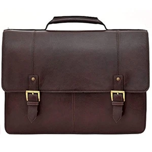 HIDESIGN Charles große Doppelzwickel Leder 17" Laptop kompatible Aktentasche,... - Bild 1 von 4