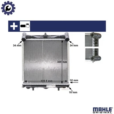 RADIATOR ENGINE COOLING CR 370 000S FOR PORSCHE BOXSTER 911/Convertible/Targa - Image 1 of 4