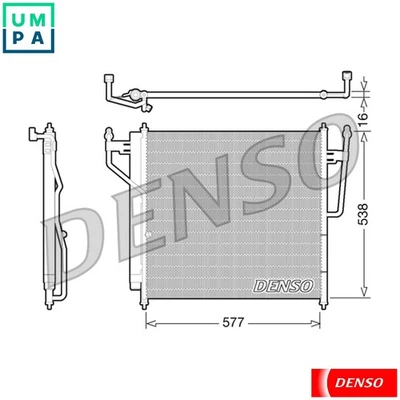 CONDENSER AIR CONDITIONING DCN46017 FOR NISSAN VK56DE 5.6L 8cyl TITAN - Image 1 of 4