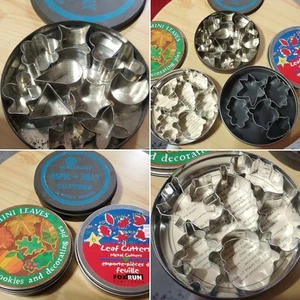 Lote 3 latas MINIATURA Aspic Jelly Pie corteza cortadores de galletas Fox Run de colección Veritas - Imagen 1 de 7