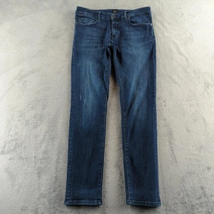 Pantalones de mezclilla Hugo Boss para hombre 34x32 Charleston calce ajustado elásticos preppy lavado oscuro - Imagen 1 de 12