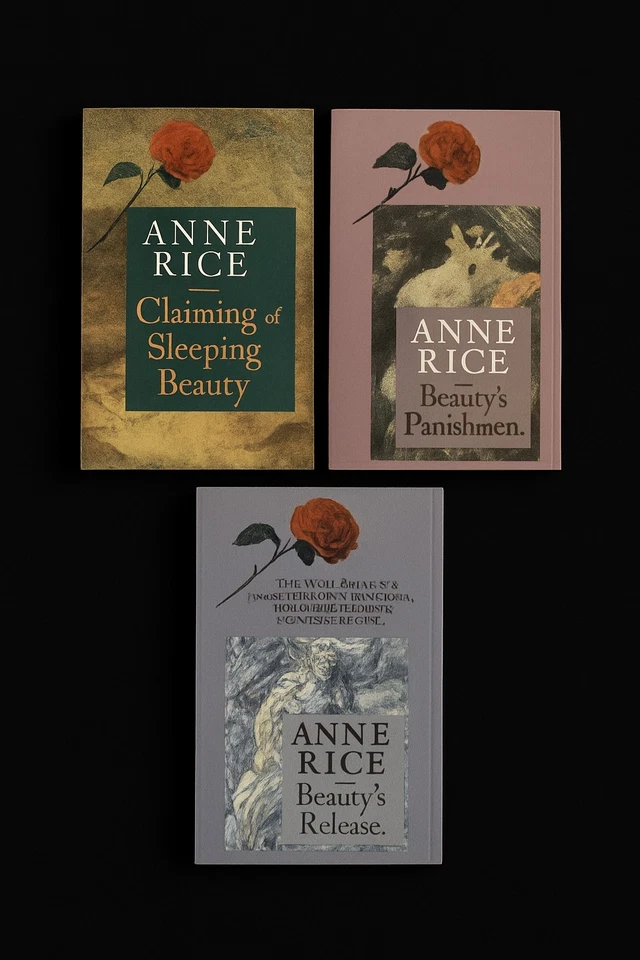 Vintage Trilogy Anne Rice A.N. Roquelaure Hardcover Sleeping Beauty Series Foto 1 de 2