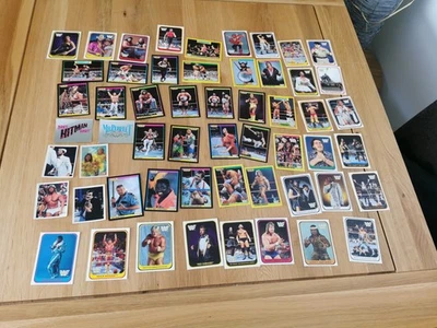 Merlin WWF Trading Cards  Bundle A Few Stickers Hulk Hogan Andre The Giant - Image 1 of 4
