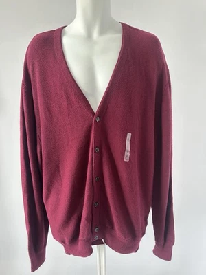Nuevo con etiquetas Suéter Cárdigan Para Hombre Merlot Cypress Links Golf Abuelo, Talla: L (b20) Foto 1 de 4