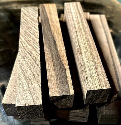 TWENTY (20) PIECE BEAUTIFUL EXOTIC BOCOTE PEN BLANKS LUMBER WOOD 3/4 X 3/4" X 6" - Image 1 of 2