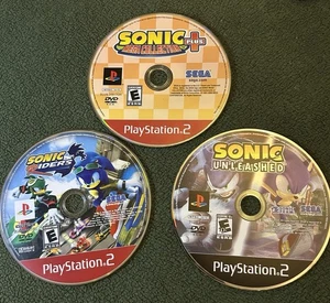 Sonic The Hedgehog Ps2 Spielesammlung (nur 3 Disketten) Unleashed, Riders, Mega - Bild 1 von 4
