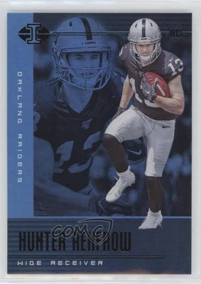 2019 Panini Illusions Trophy Collection Sapphire Hunter Renfrow #50 Rookie RC - Image 1 of 2