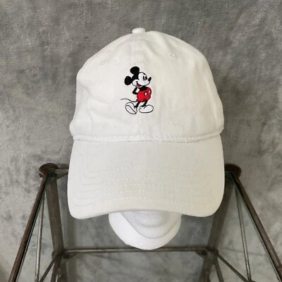 Disney Unisex Adulto Unisex Bordado Gorra Sombrero Mickey Mouse Ajustable correa blanca Foto 1 de 4