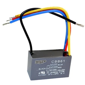 HQRP Capacitor para Hampton Bay de Ventilador 3uf+3.5uf+6uf, 4-Alambres / CBB61 - Picture 1 of 9