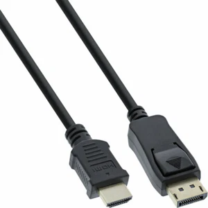 InLine® DisplayPort zu HDMI™ Konverter Kabel schwarz 0,5m - Bild 1 von 1