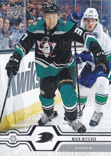 2019-20 Upper Deck #176 Nick Ritchie - Image 1 of 1