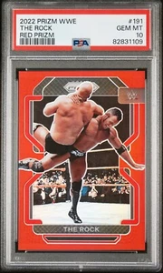 THE ROCK 2022 PANINI PRIZM RED PRIZM CARD #201/299 PSA GEM MINT 10! - Picture 1 of 1