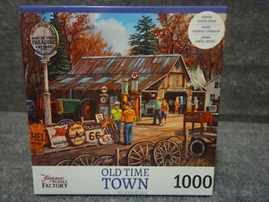 The Jigsaw Puzzle Factory 1000 Piece Puzzle OLD TIME TOWN - Picture 1 of 5