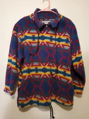 Chaqueta Pullover Westbourne Southwestern Multi Color Polar Estampado Azteca Talla XXL Foto 1 de 3
