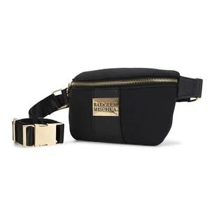 BADGLEY MISCHKA Sage Scuba and vegan Leather Belt Bag Fanny Pack - Picture 1 of 12