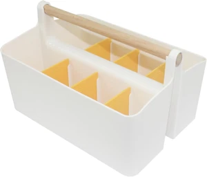 Large Portable Craft Caddy Tote with Handle, Art Supply Organizer with Dividers - Picture 1 of 6