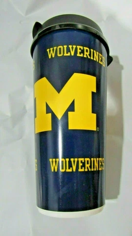 NCAA Michigan Wolverines 32 fl oz Travel Tumbler Cup Mug with Lid Cover