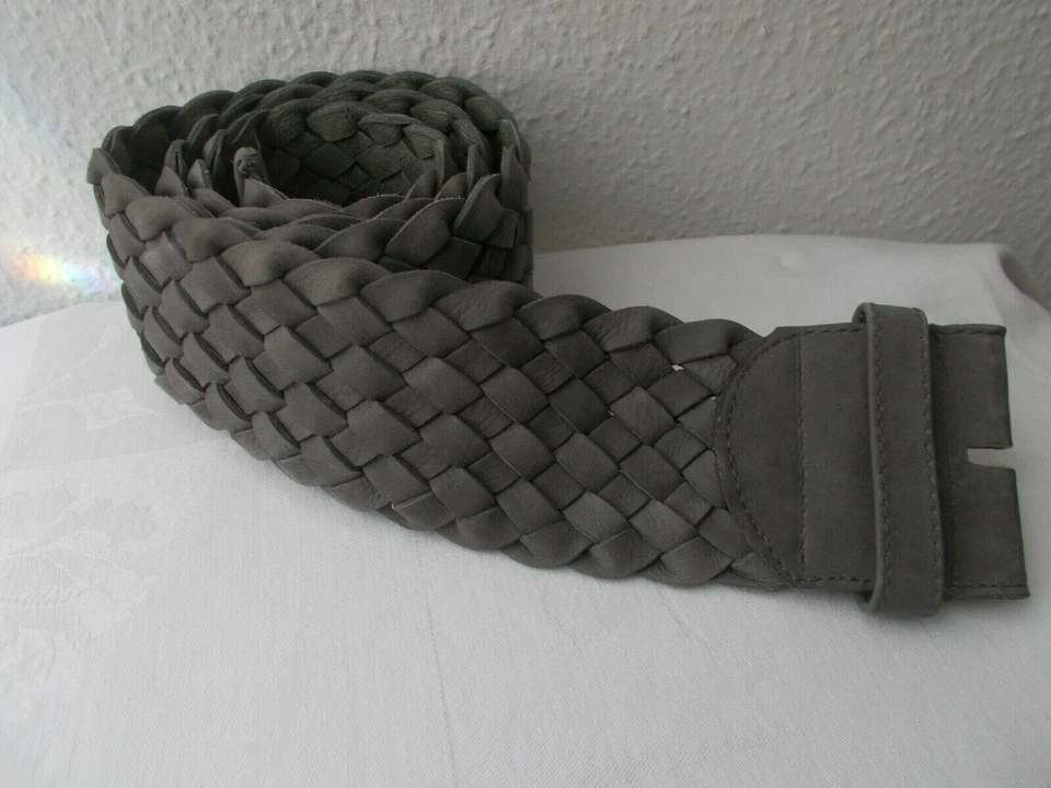 hochwertiger Ledergürtel geflochten o. Schnalle - Bild 1 von 4