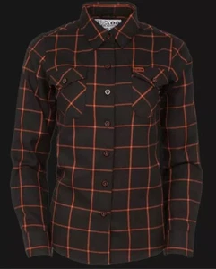 Franela Dixxon "The Hallow" Para Hombre Talla GRANDE Naranja/Negro BOTÓN MANGA LARGA - Imagen 1 de 16