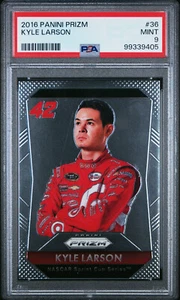 2016 Kyle Larson RC PSA 9 Prizm Rookie #85 NASCAR - Picture 1 of 2