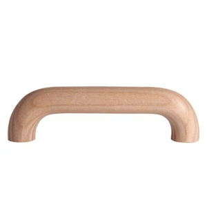 Asa De Madera De Fresno Asa De Puerta BA 96 MM Asa De Cocina Natural - Imagen 1 de 6