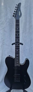 SCHECTER PT SLS EVIL TWIN SATIN BLACK ELECTRIC GUITAR FISHMAN TELECASTER METAL - Picture 1 of 13