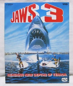 JAWS 3 - Japanese original VHD VIDEO DISC - Imagen 1 de 10